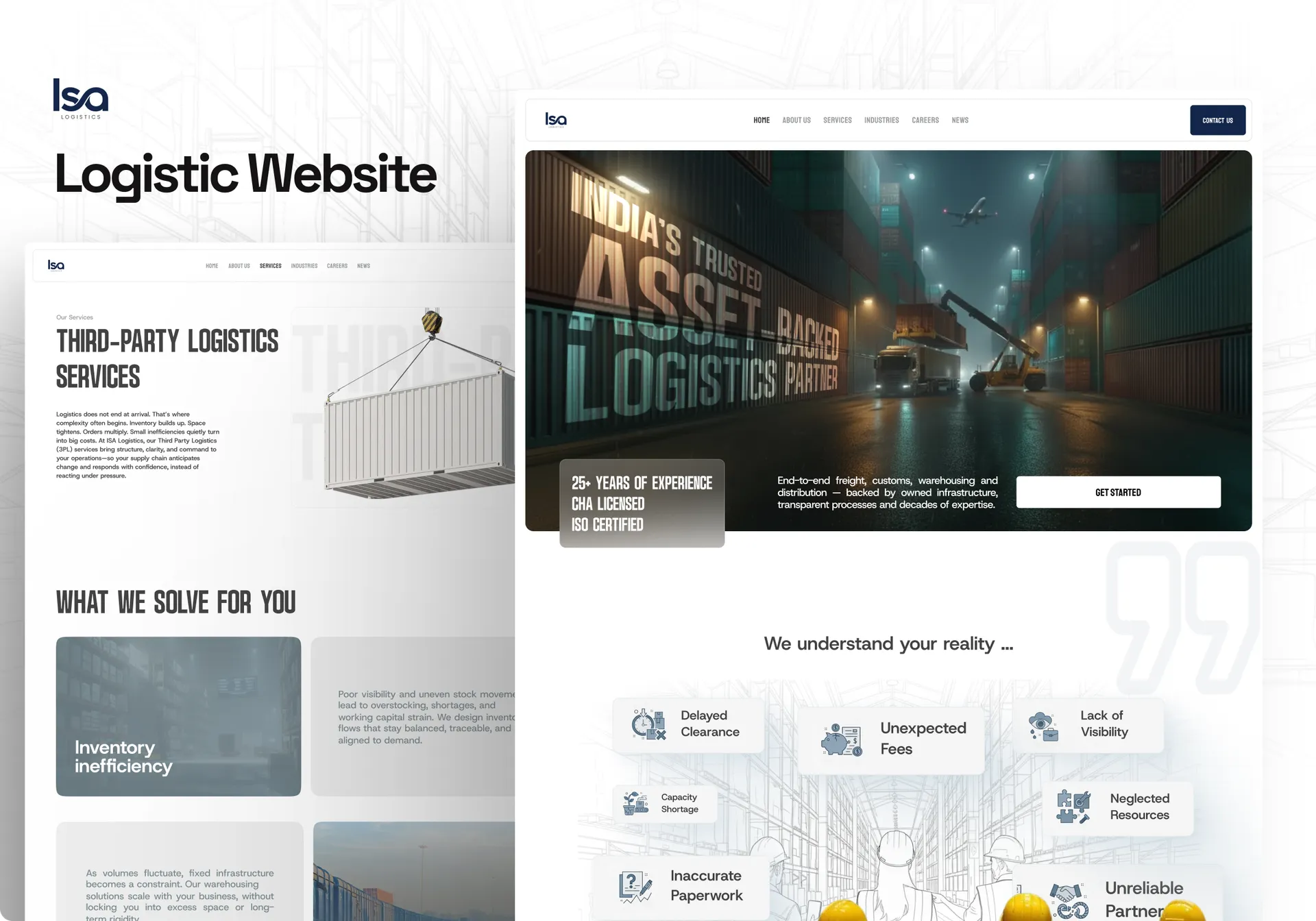 ISA Logistics — Corporate Logistics Website Design
